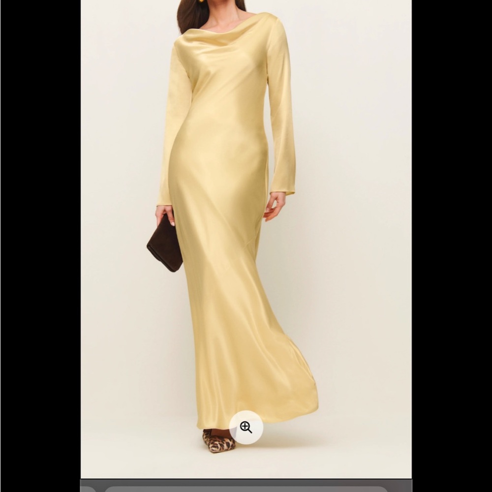 Reformation Ciana Satin Dress